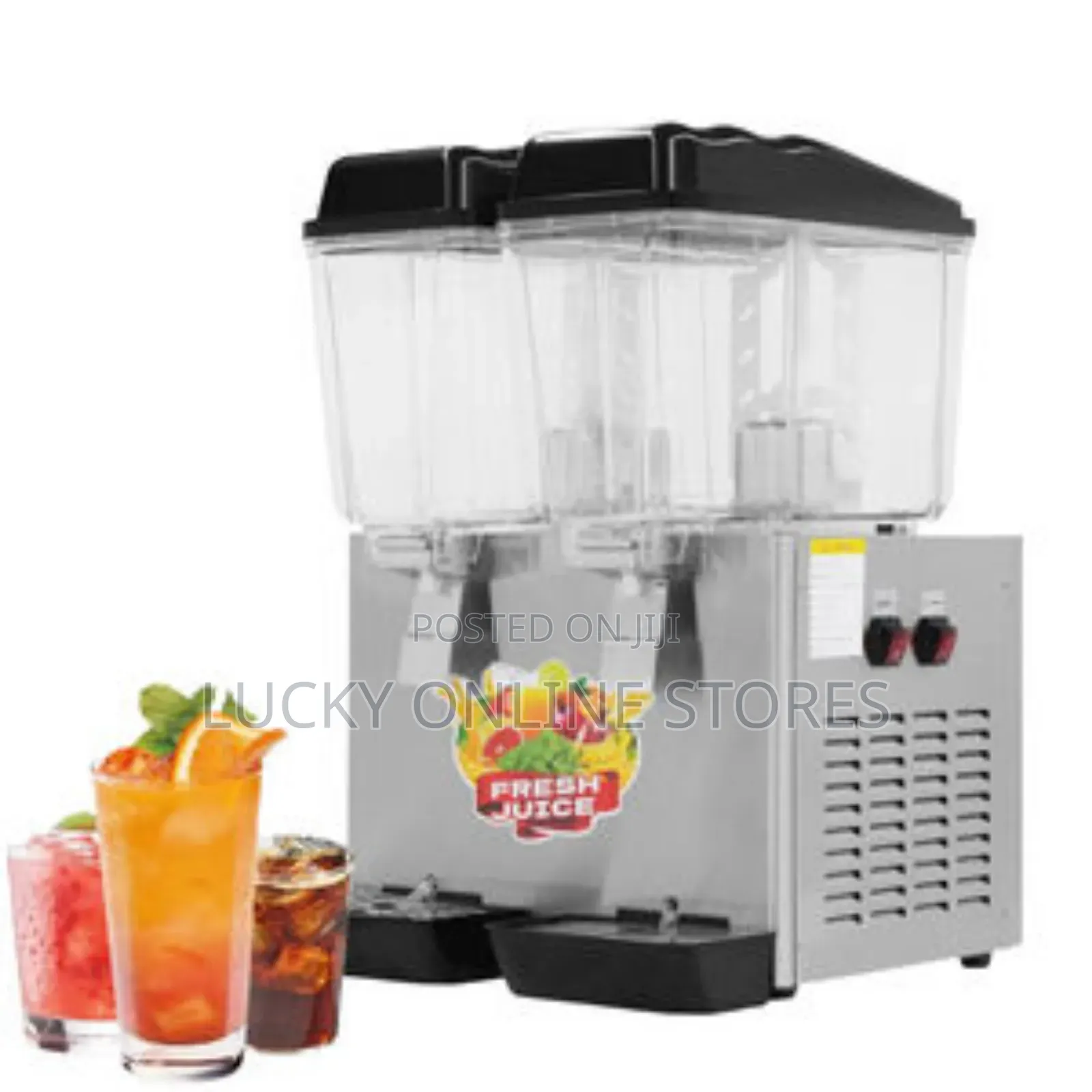 Commercial Dual Tanks Juice Dispenser
