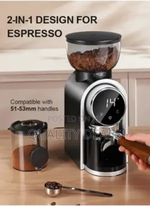 2in1 Automatic Conical Burr Coffee Grinder
