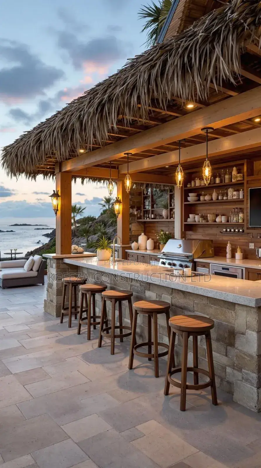 Luxury Bar Deco and Planing and Lighting