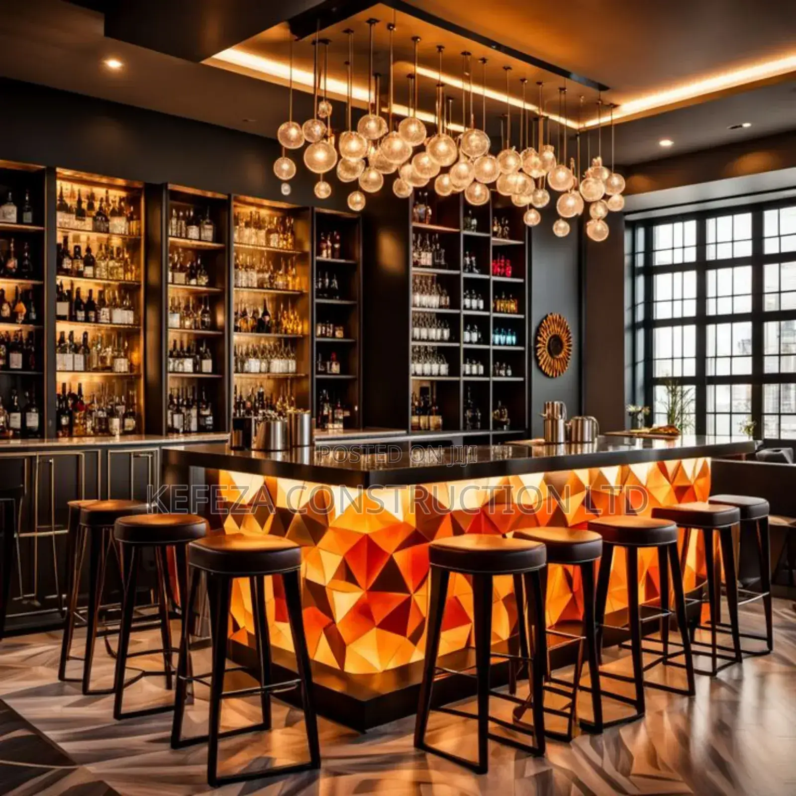 Modern Bar Planing, and Interior