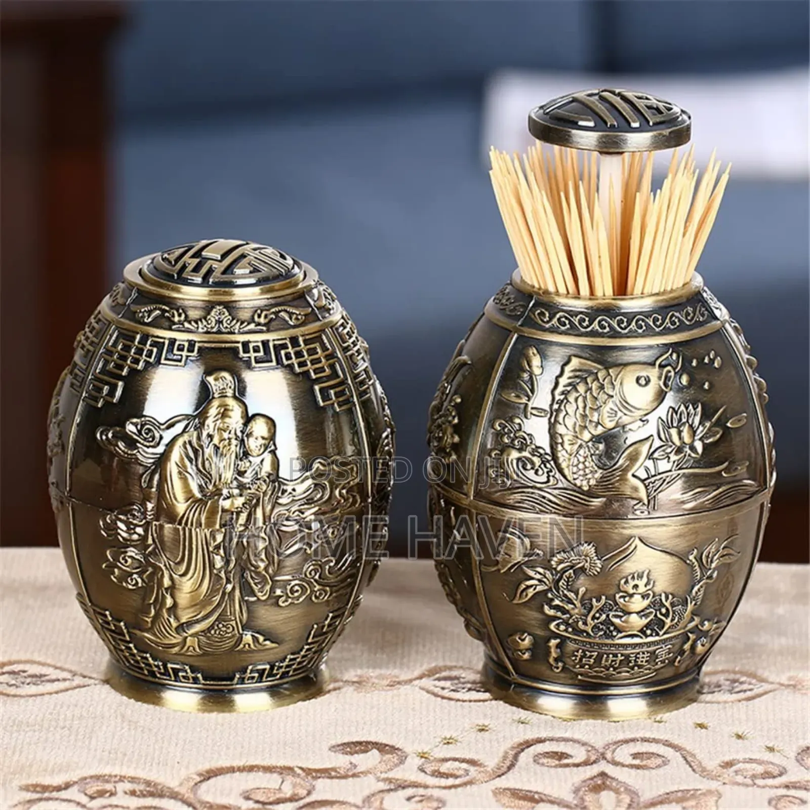 Metal Automatic Toothpick Holder