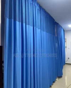Blue Lovely Hospital Curtains Per Metre