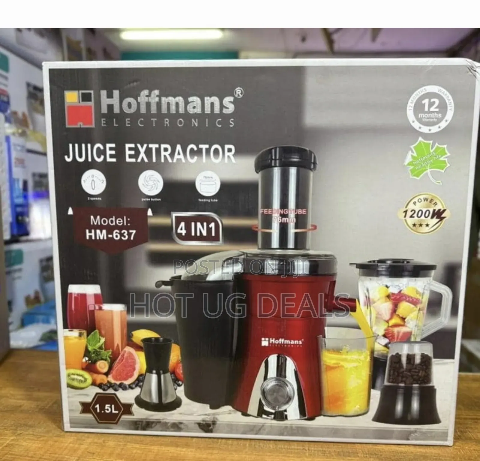 Hoffmans 4-in-1 Juice Extractor  1.5l