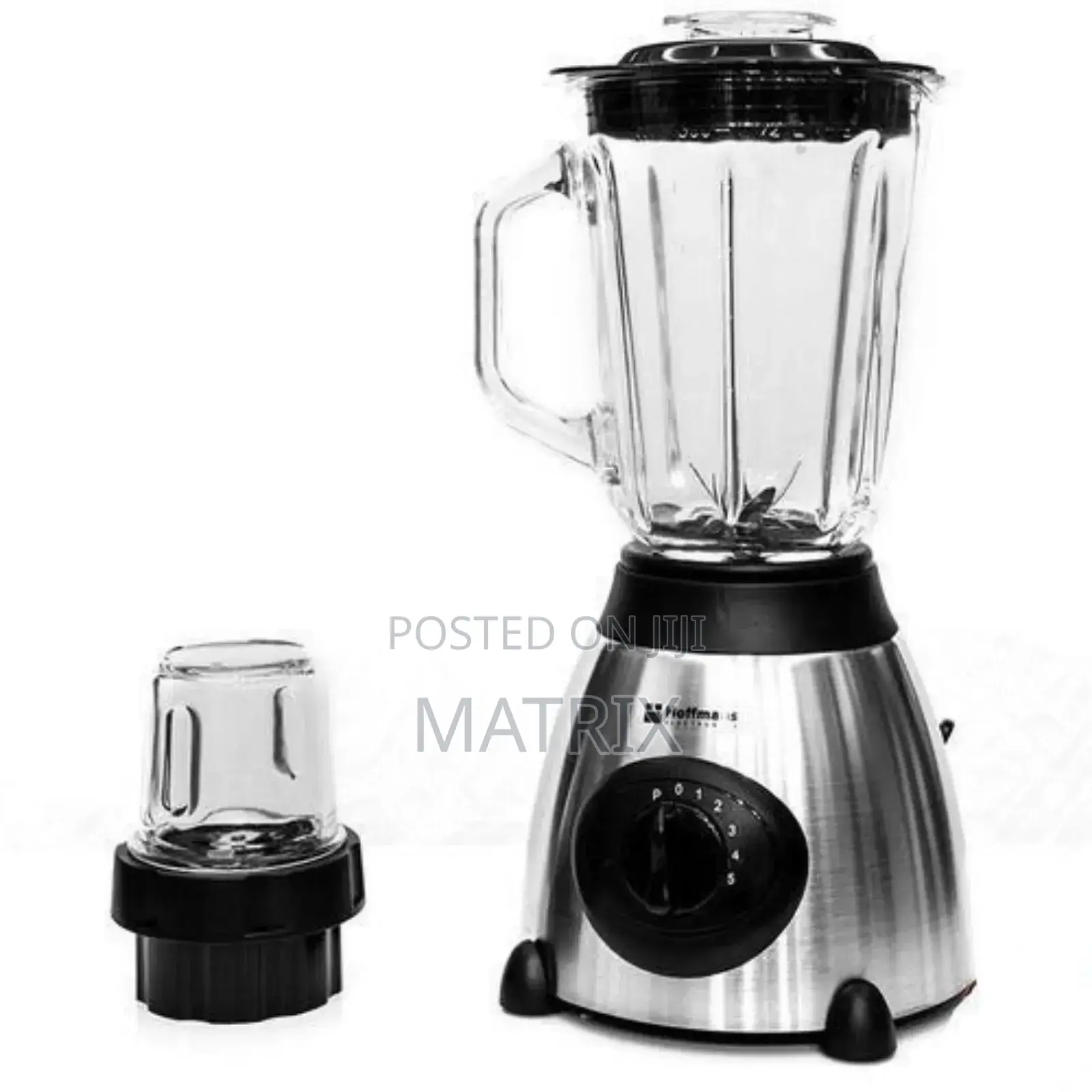 Hoffmans 2 in 1 Ice Crushing Powerful Blender Glass