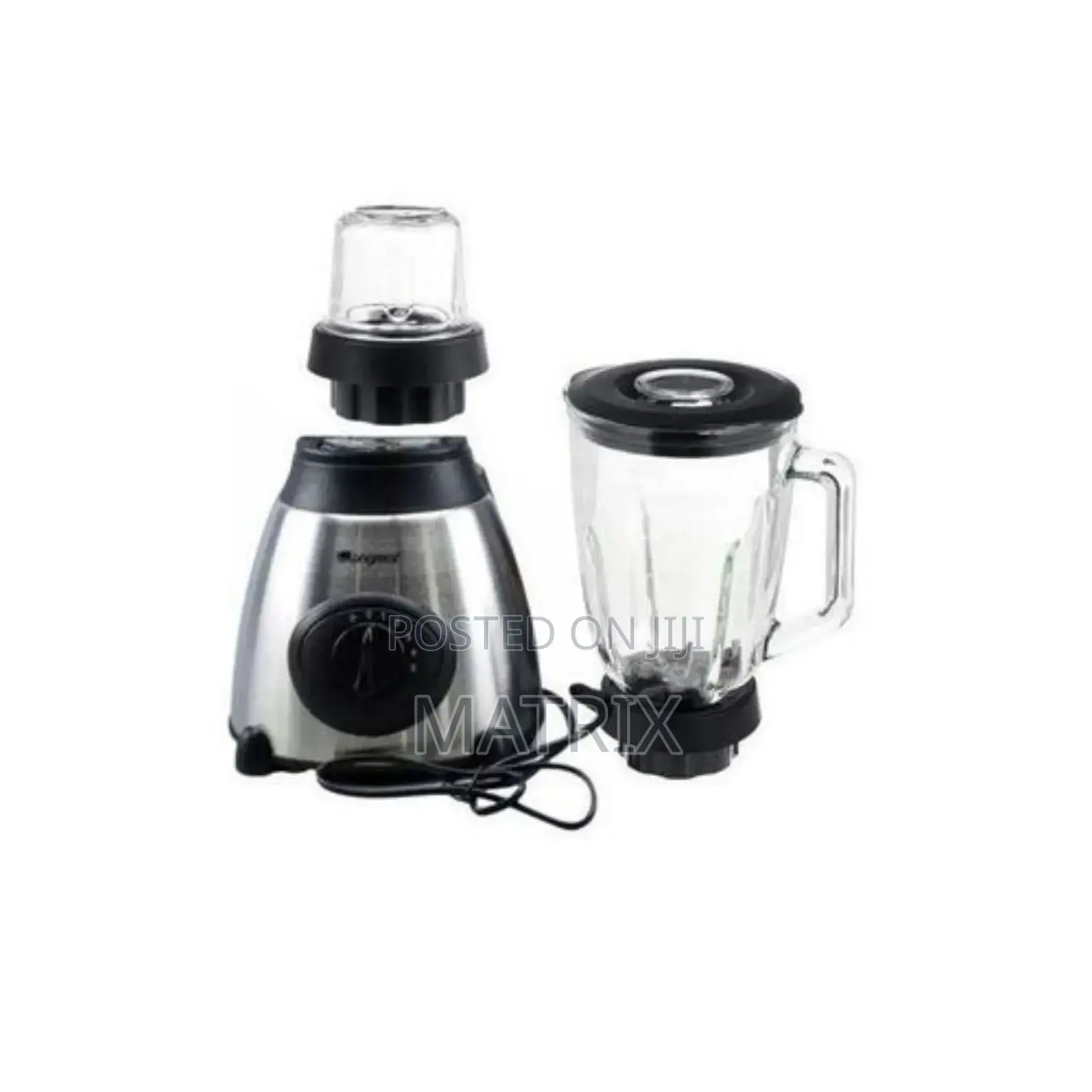 Hoffmans 2 in 1 Ice Crushing Powerful Blender Glass