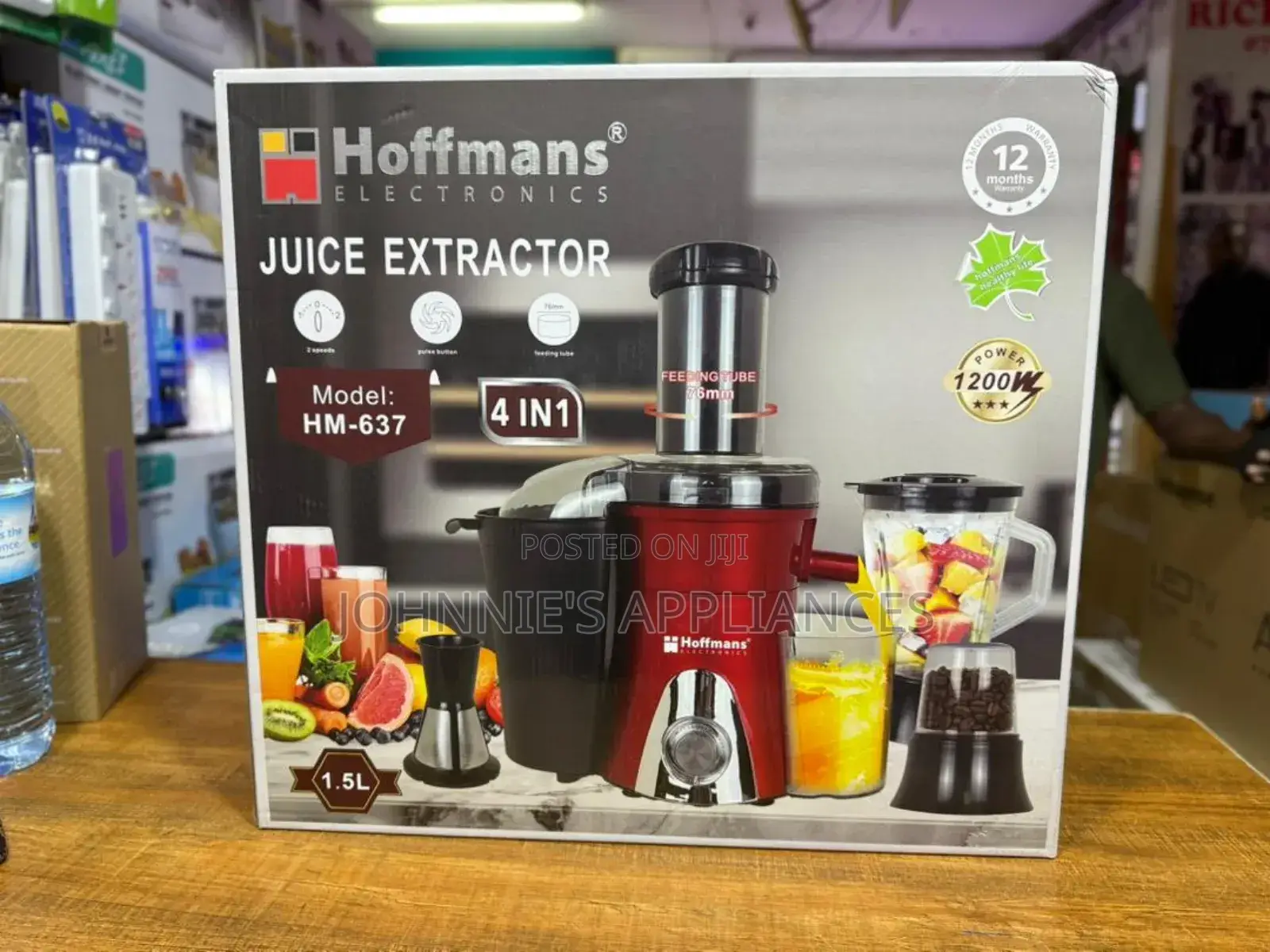 Hoffman Electronic Juice Extractor 4in1 Hm-637