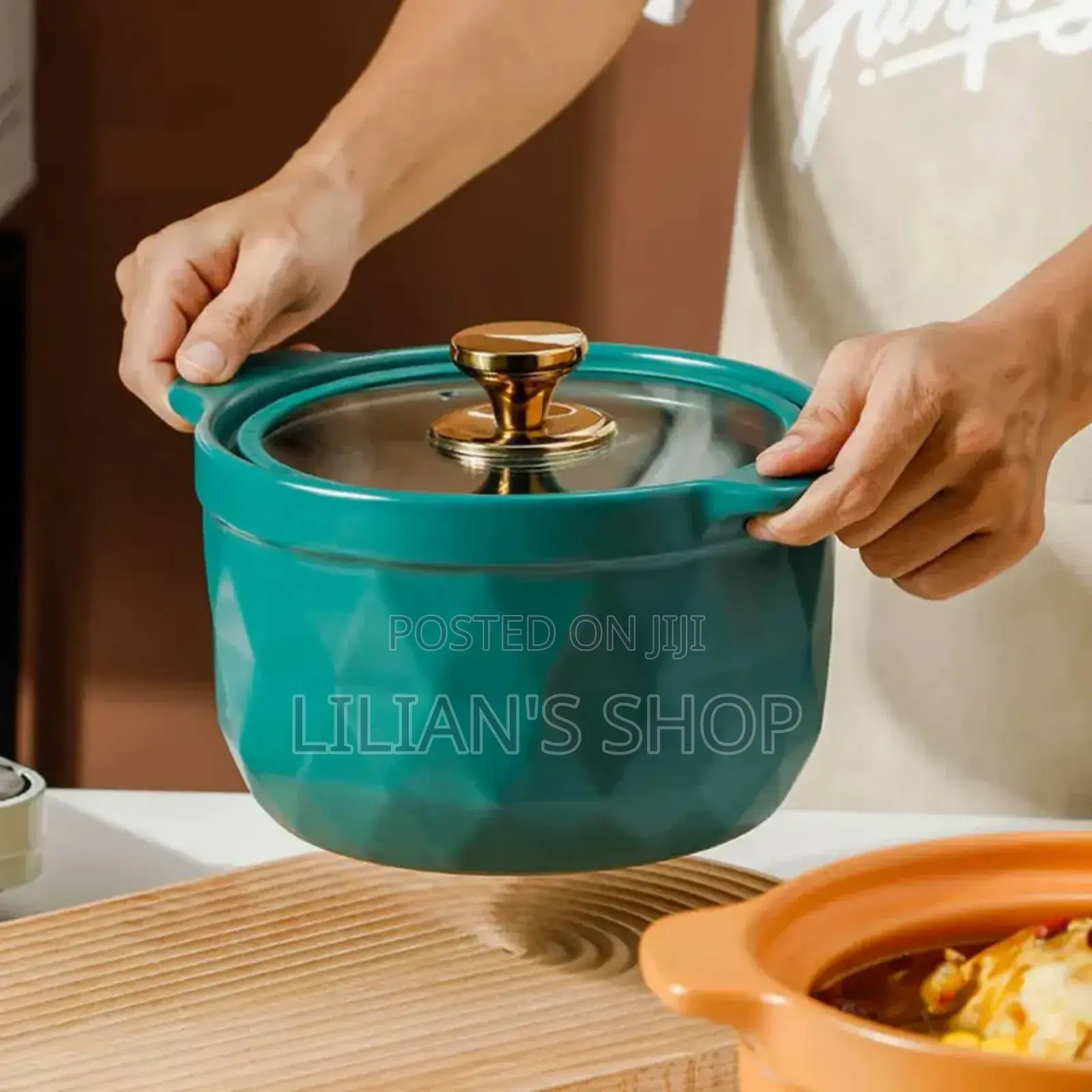 3pcs Dark Green Teal Ceramic Serving Bowls Green