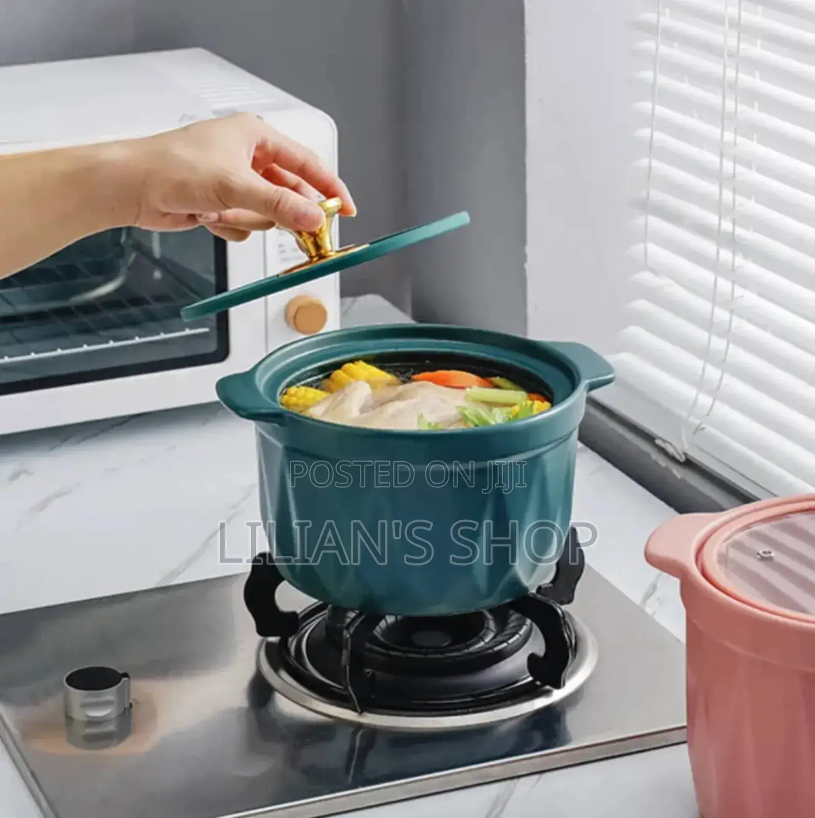 3pcs Dark Green Teal Ceramic Serving Bowls Green