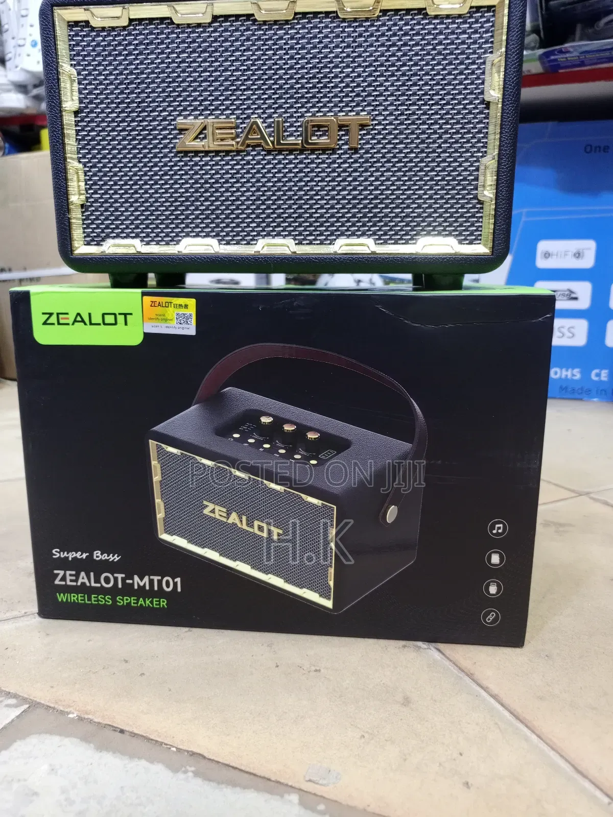 Zealot Mt01 Retro Portable Wireless Bluetooth Speaker.