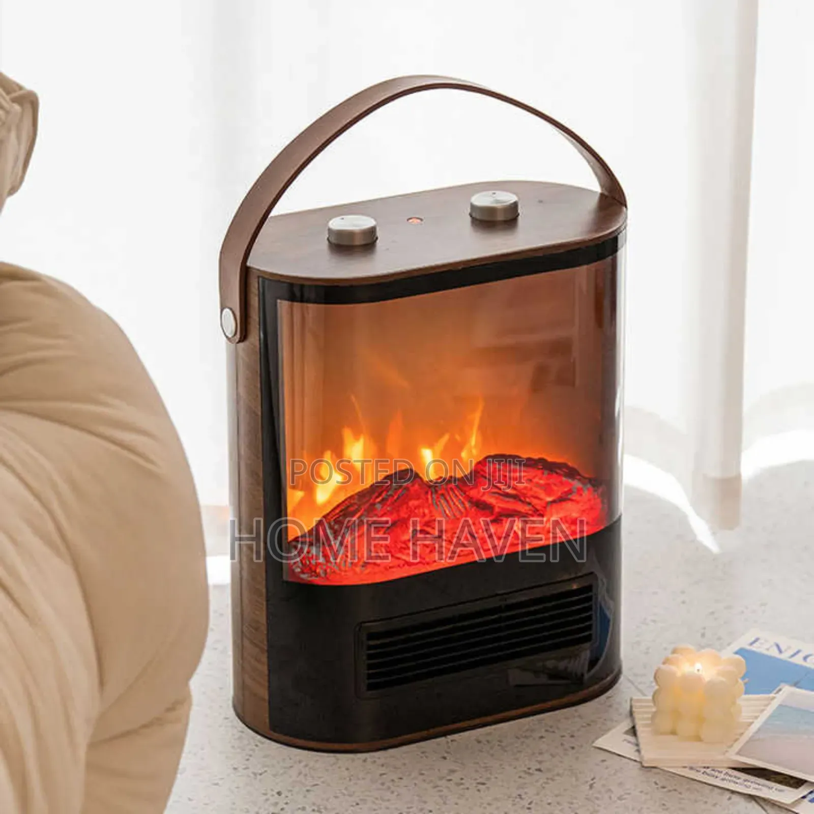 Indoor Curved Electric Fireplace