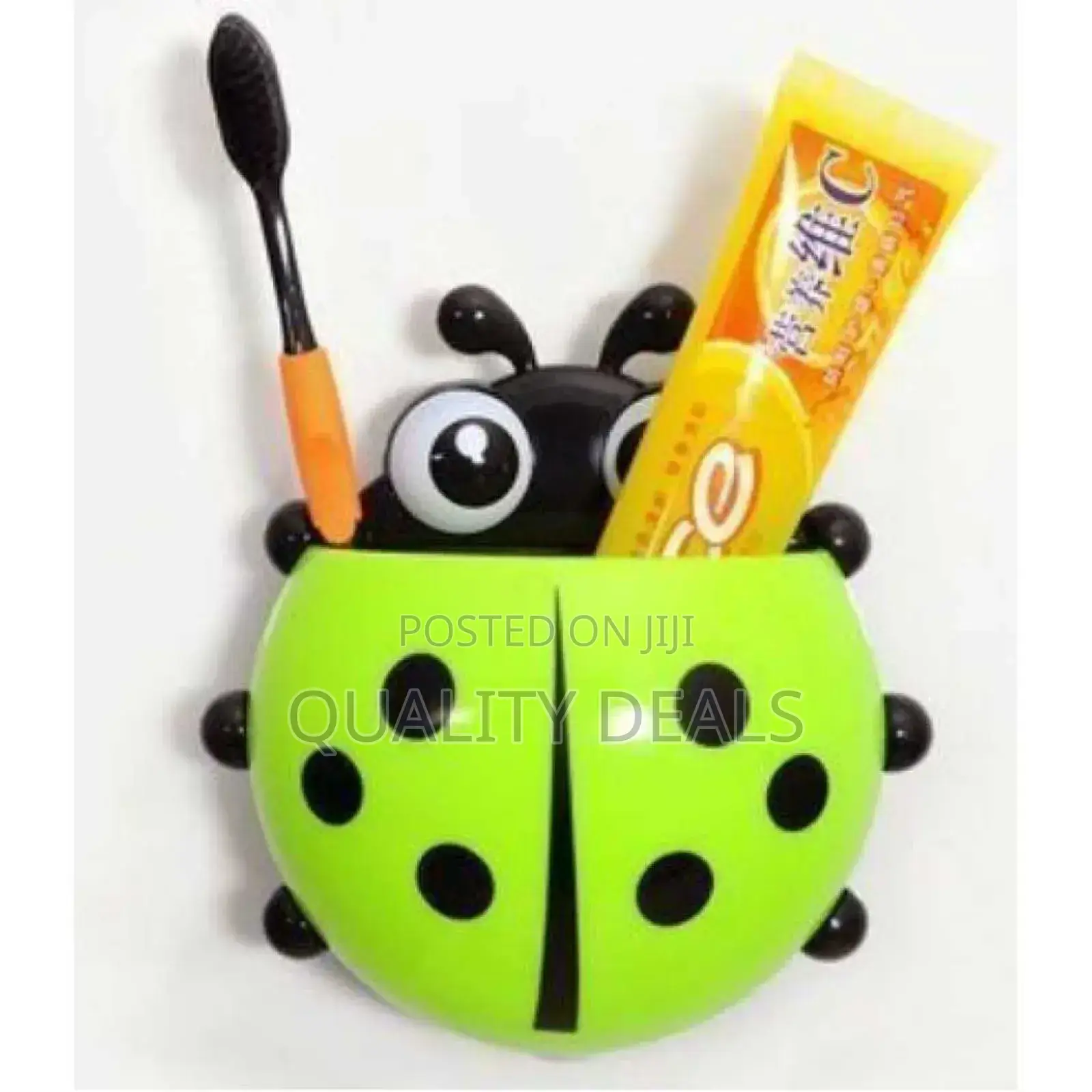 Ladybug Insect Wall Mount Toothbrush Holder