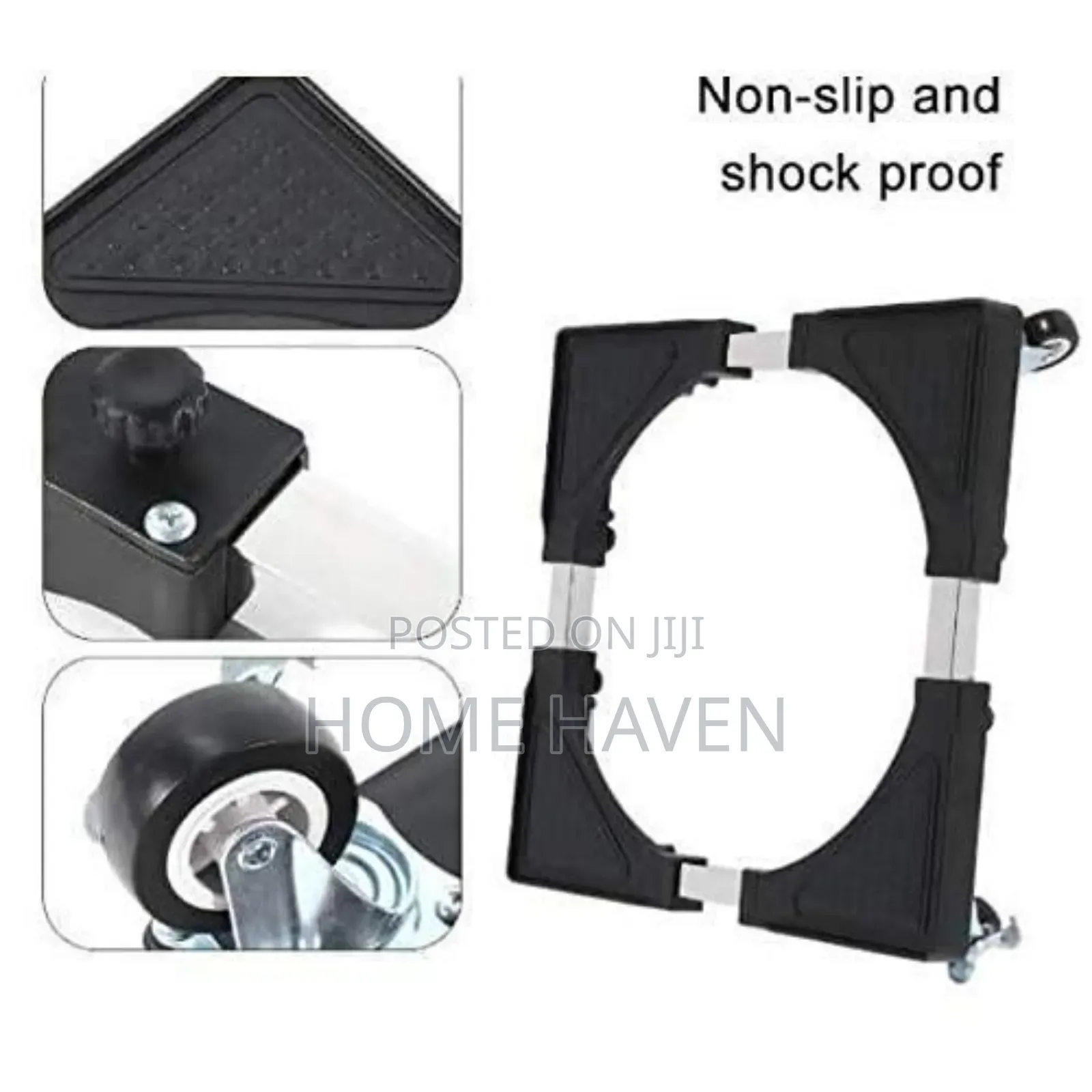 4 Foot Adjustable Washing Machine Base and Fridge Stand