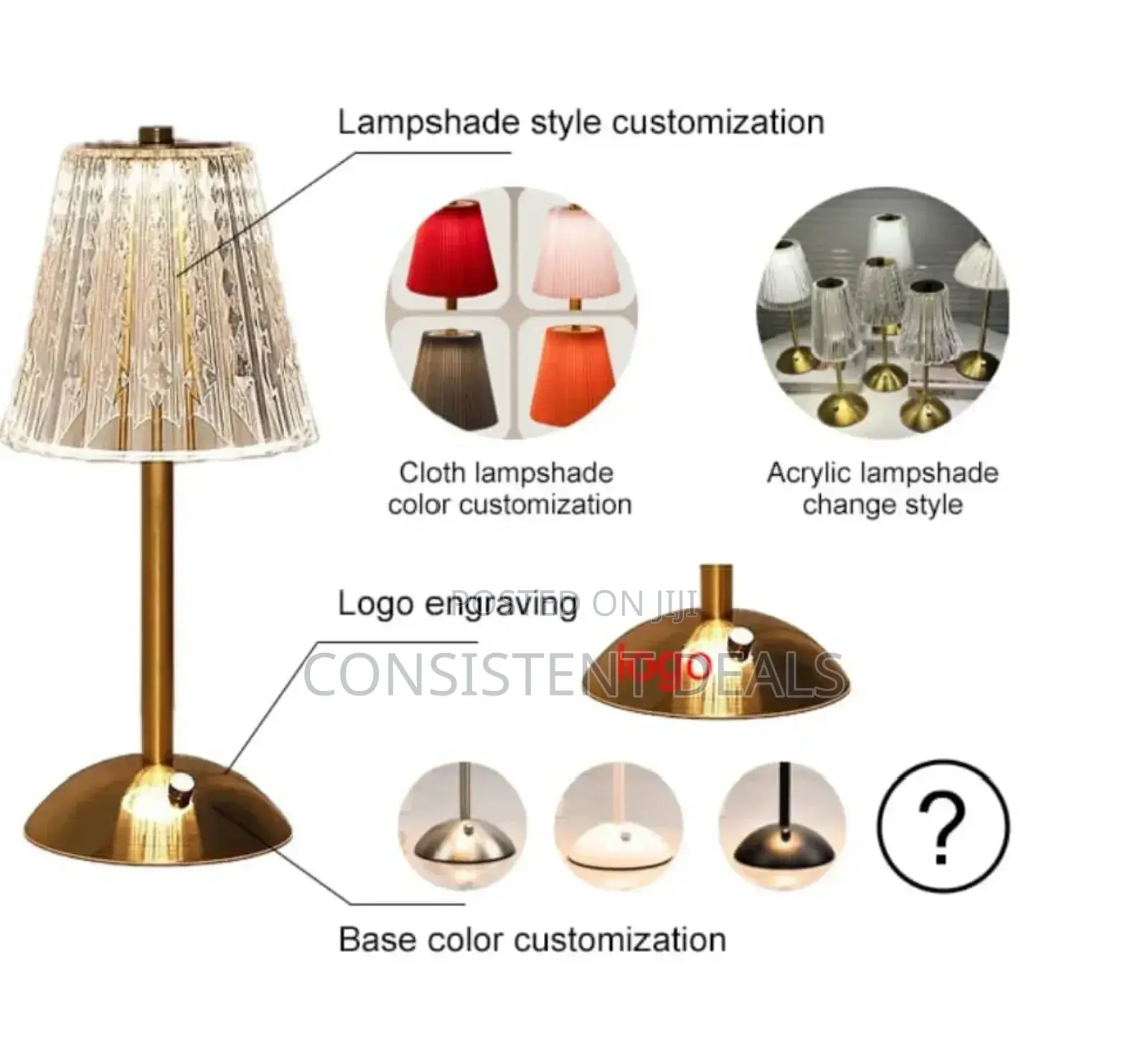 Acrylic Lampshade Bedside Lamp