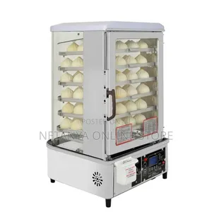 Glass Display Dumpling Food Steamer