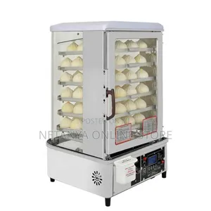 Glass Display Dumpling Food Steamer