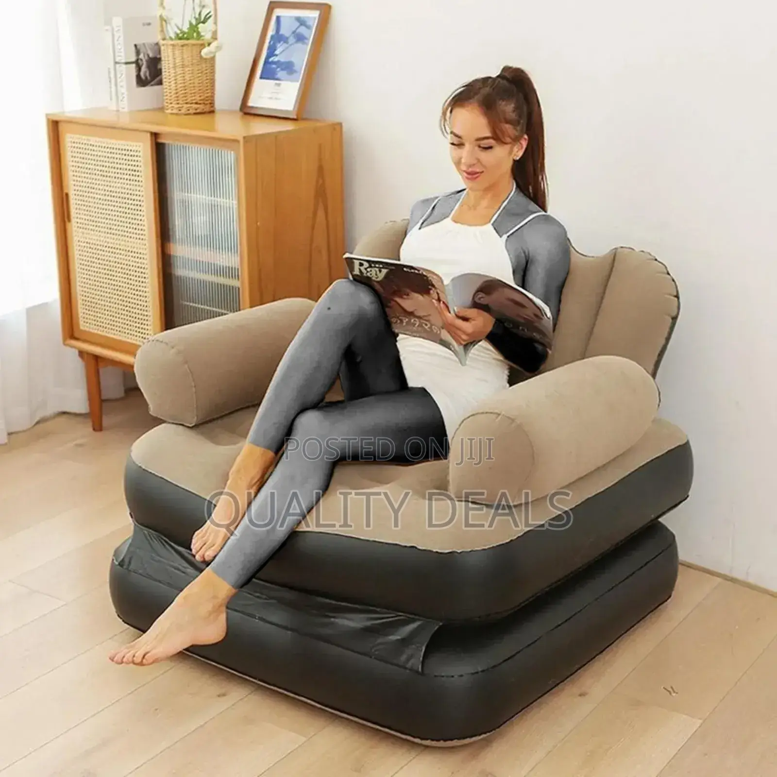 Inflatable 2in1 Air Sofa Bed- Single