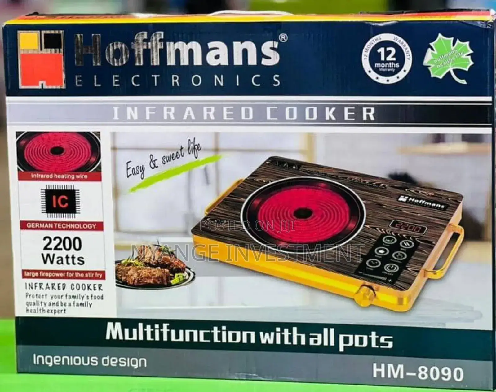 Hoffmans Single Infrared Cooker.