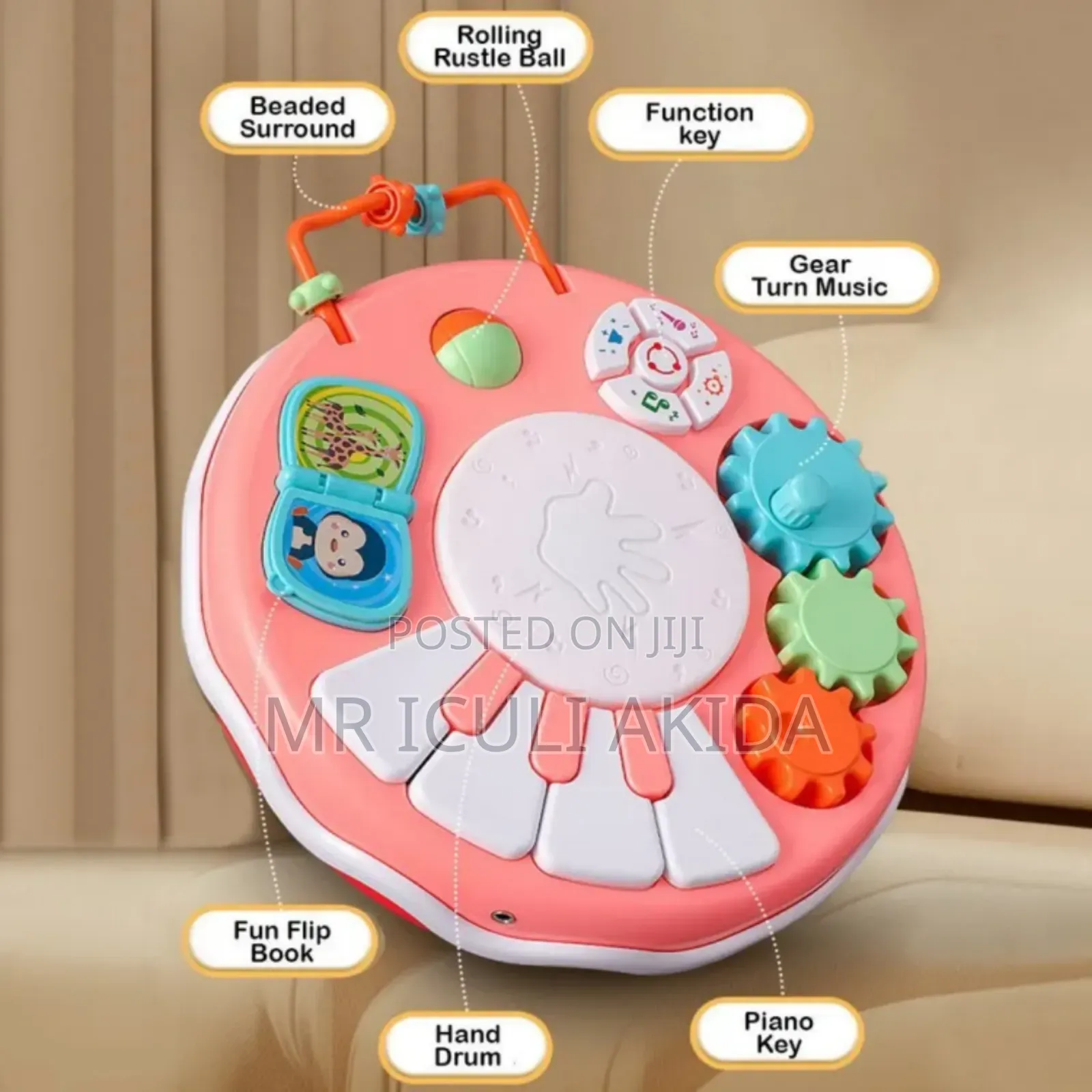 Kids Light Puzzle Music Organ Drum Toy WTH Microphone