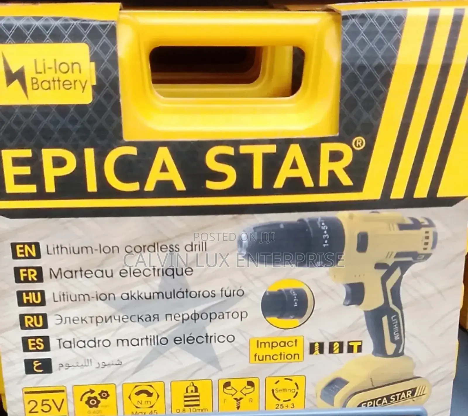 Cordless Drill 2 Batteries 18v