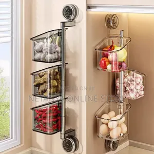 Wall Mount Rotating Kitchen Rack