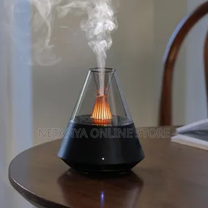 Ultrasonic Realistic Flame Aroma Humidifier