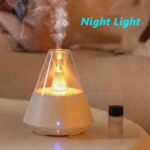 Ultrasonic Realistic Flame Aroma Humidifier