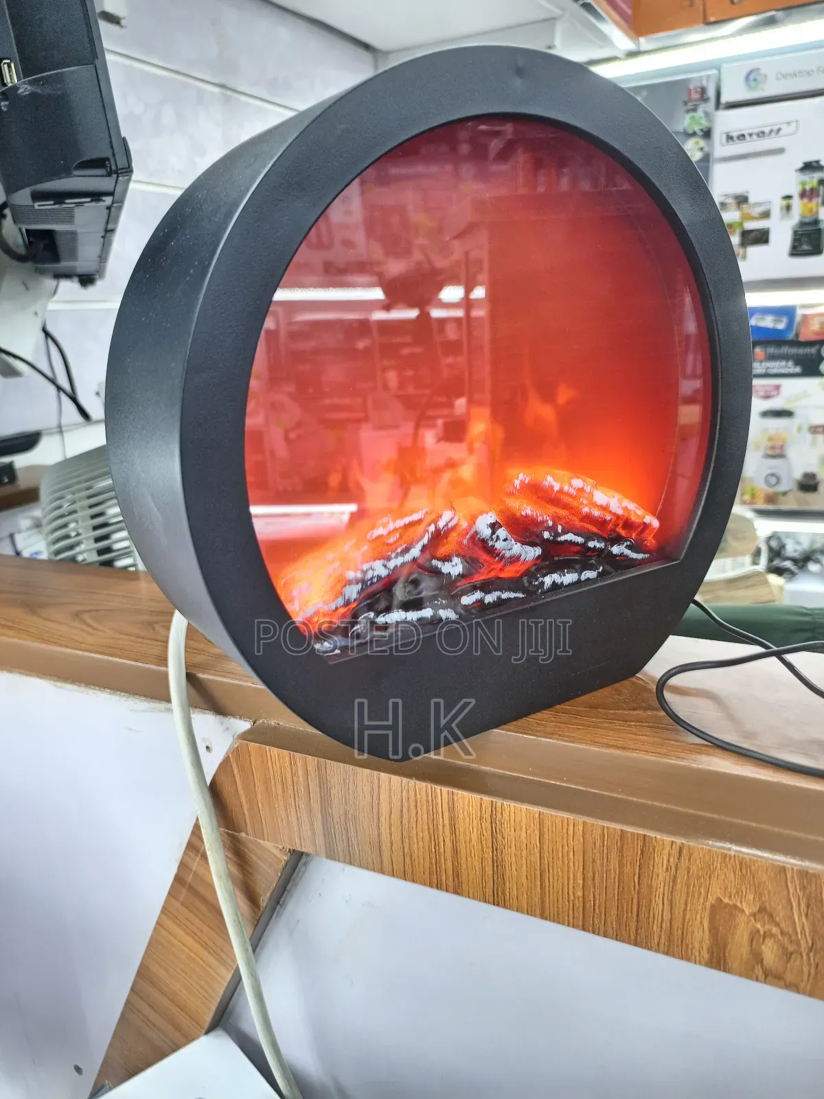 Electric Fireplace Lantern