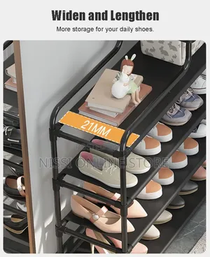 Multi Layer Entrance Shoe Rack With Storage Frame