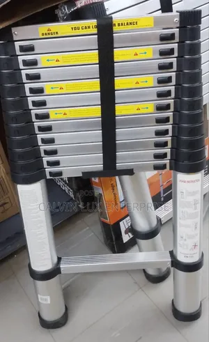 Photo - Adjustable Ladder 12 Steps/Telescoping Ladder