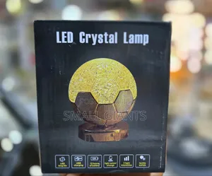 Photo - Round Gold Crystal Led Lamp
