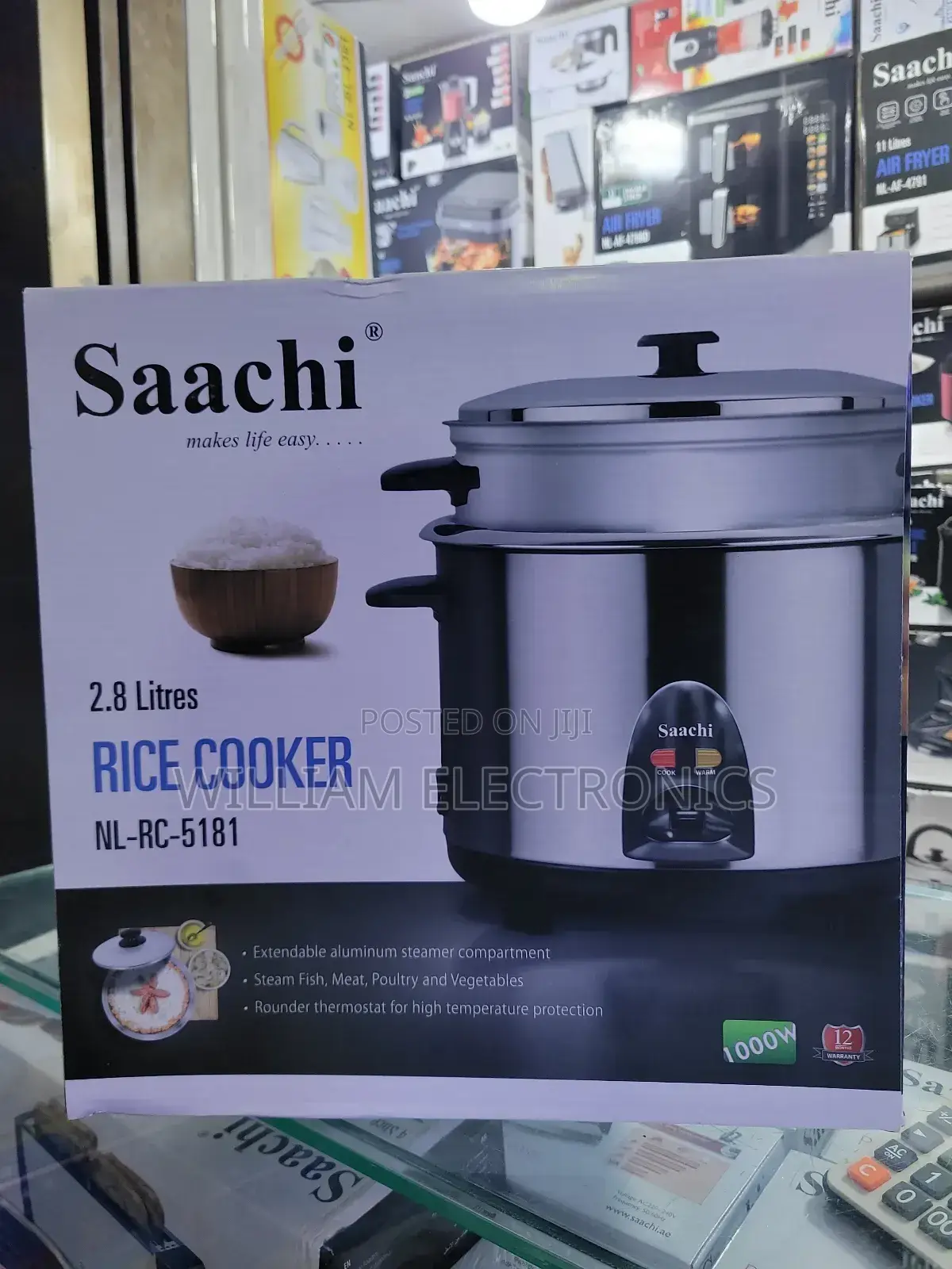 Saachi 2.8litre Rice Cooker Nl-Rc-5181