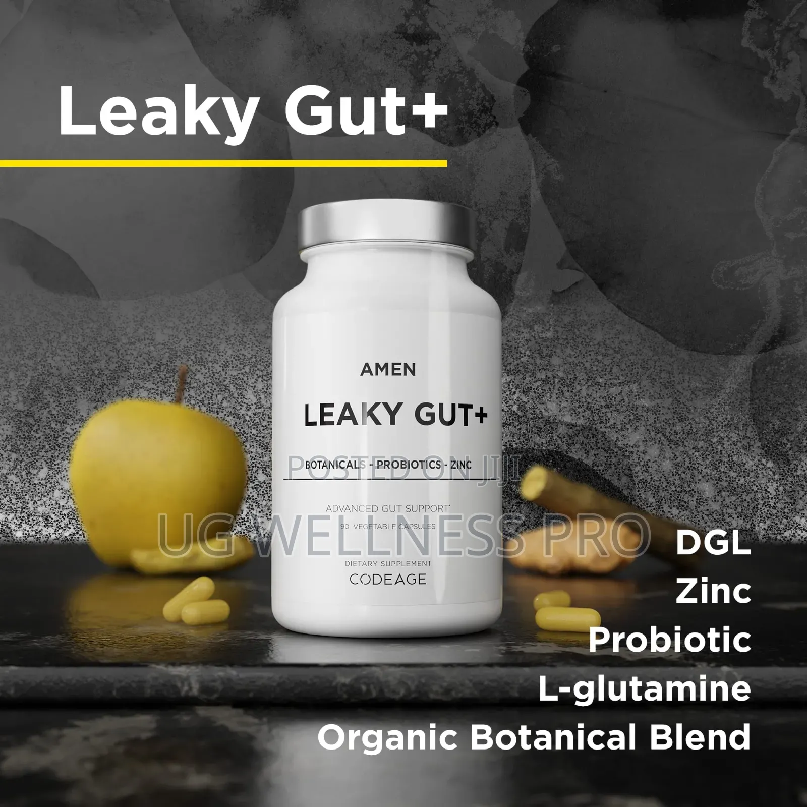 Leaky Gut Advanced Probiotics Fermented Prebiotics 90 Cap