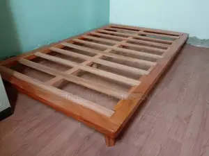 4 by 6 Ft Low Wooden Bed. ( 17 Cm Off the Floor)