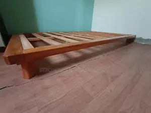 4 by 6 Ft Low Wooden Bed. ( 17 Cm Off the Floor)