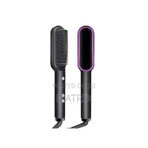 2 in 1 Hot-Air Hair Styling Comb Straightener Hair Brush -