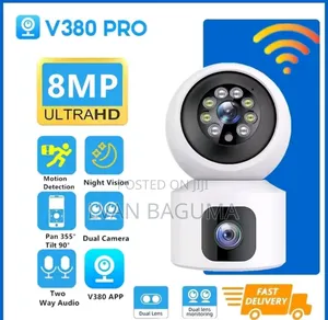 Smart Wi-fi Camera - Dual Lens Day / Night Vision.