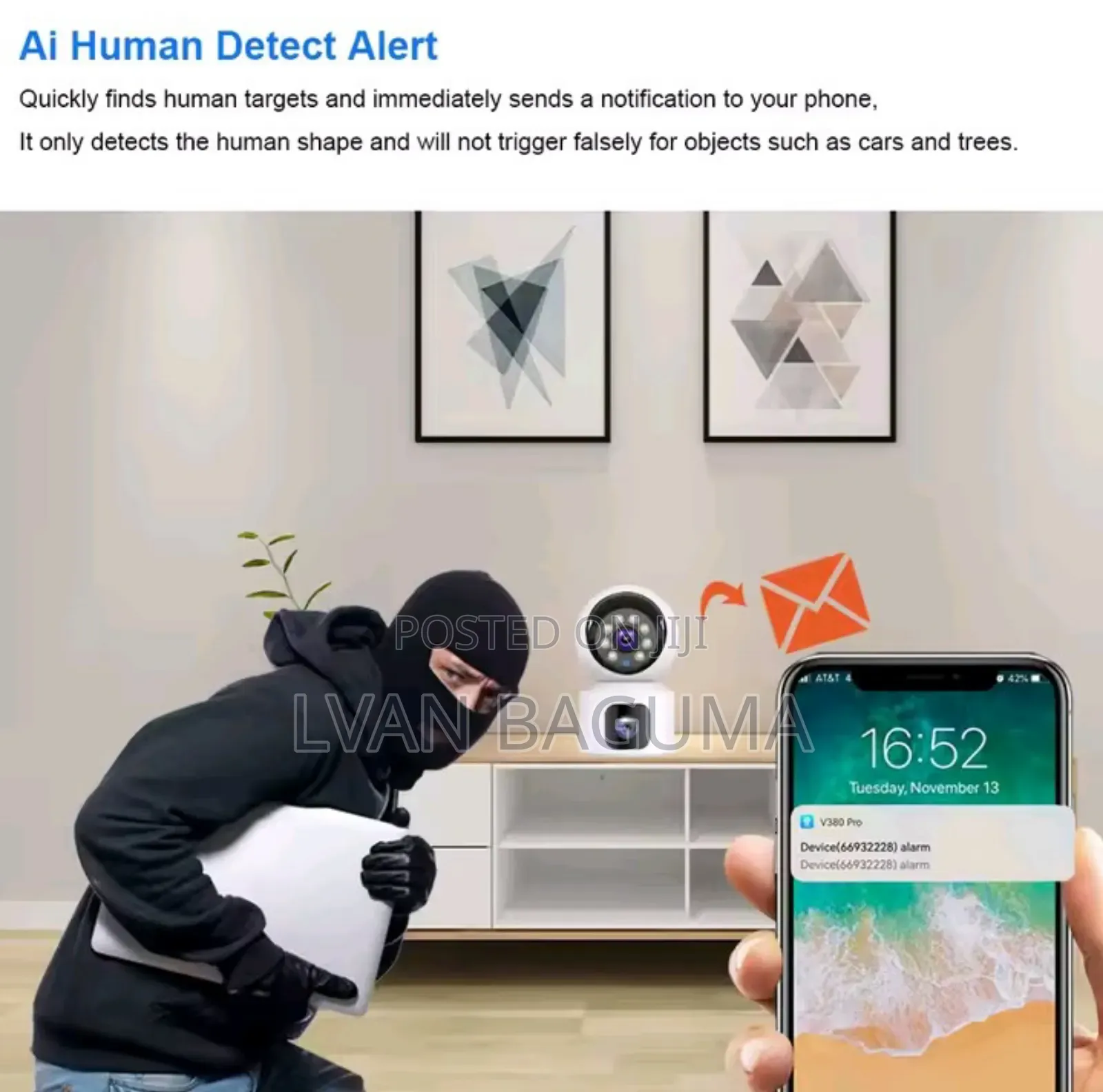 Smart Wi-fi Camera - Dual Lens Day / Night Vision.