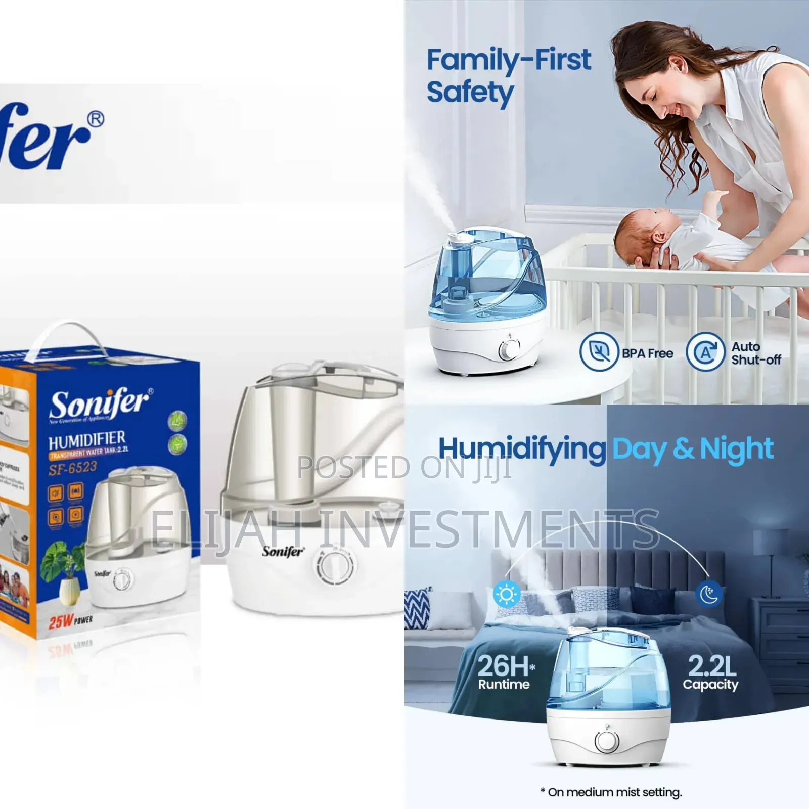 Sonifer Sf-6523 2.2l New Humidifier