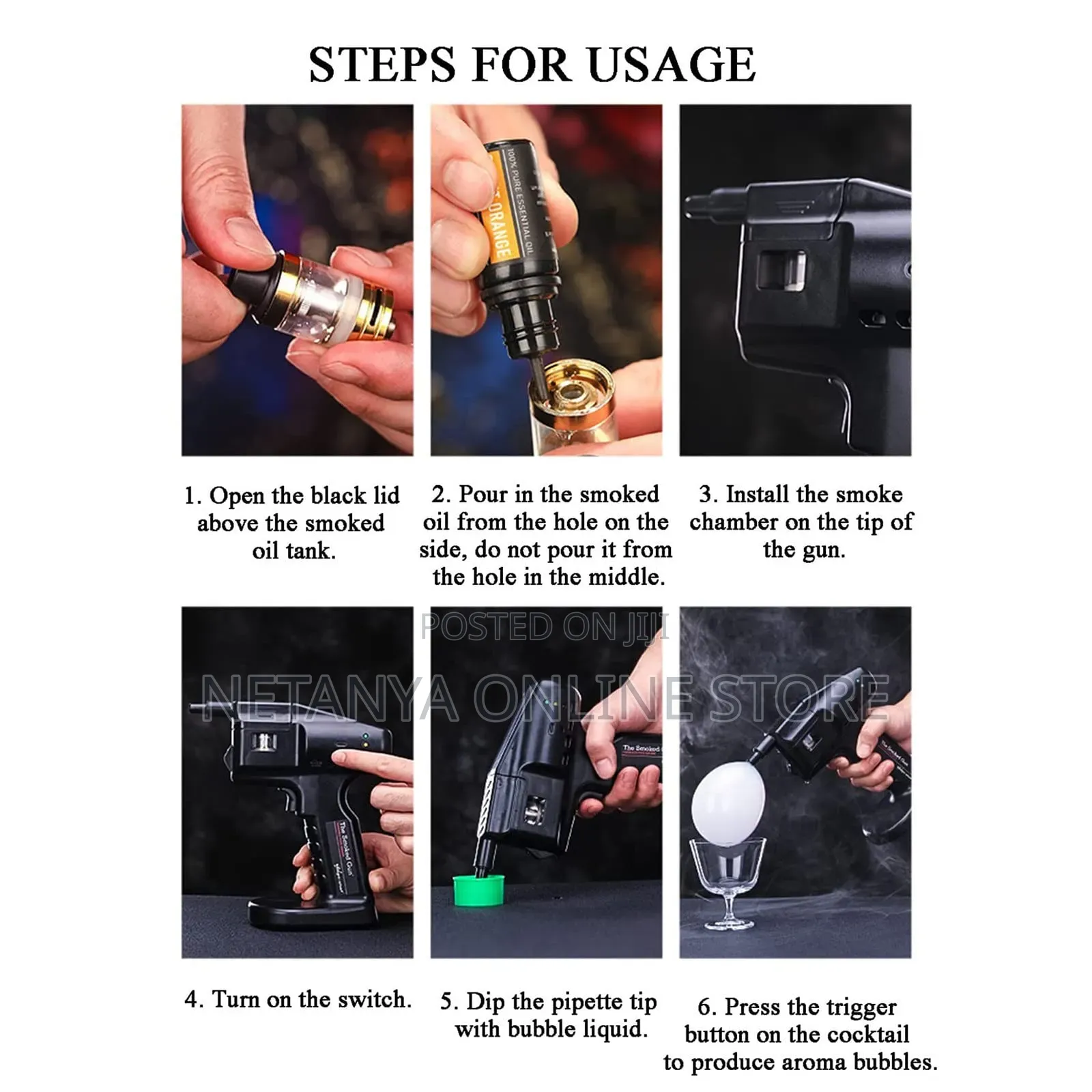 Portable Handheld Cocktail Smoke Infuser Gun