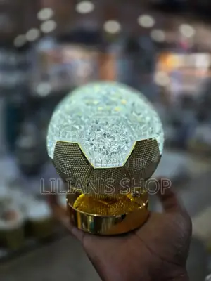 Round Gold Crystal Led Lamlp