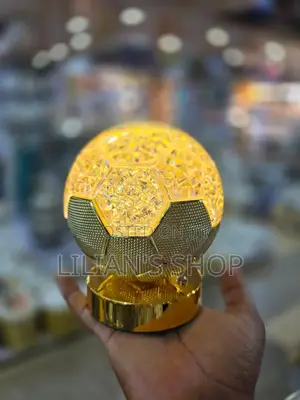 Round Gold Crystal Led Lamlp