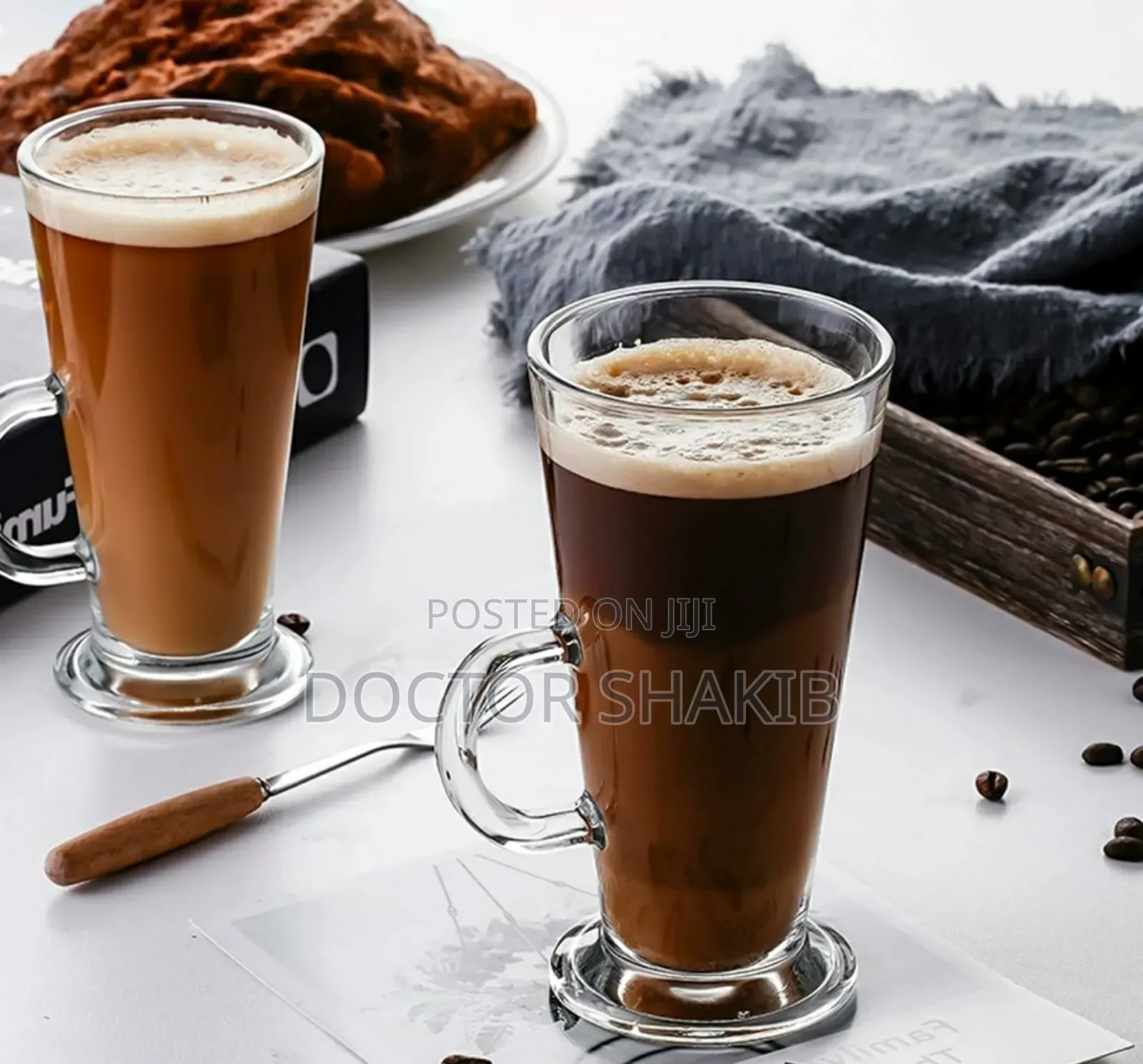 Colourless Irish Coffee Ice Cream Tea Glasses - 6 Pieces