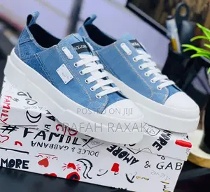Original Men’S Denim Dolce Gabbana Luxury Sneakers