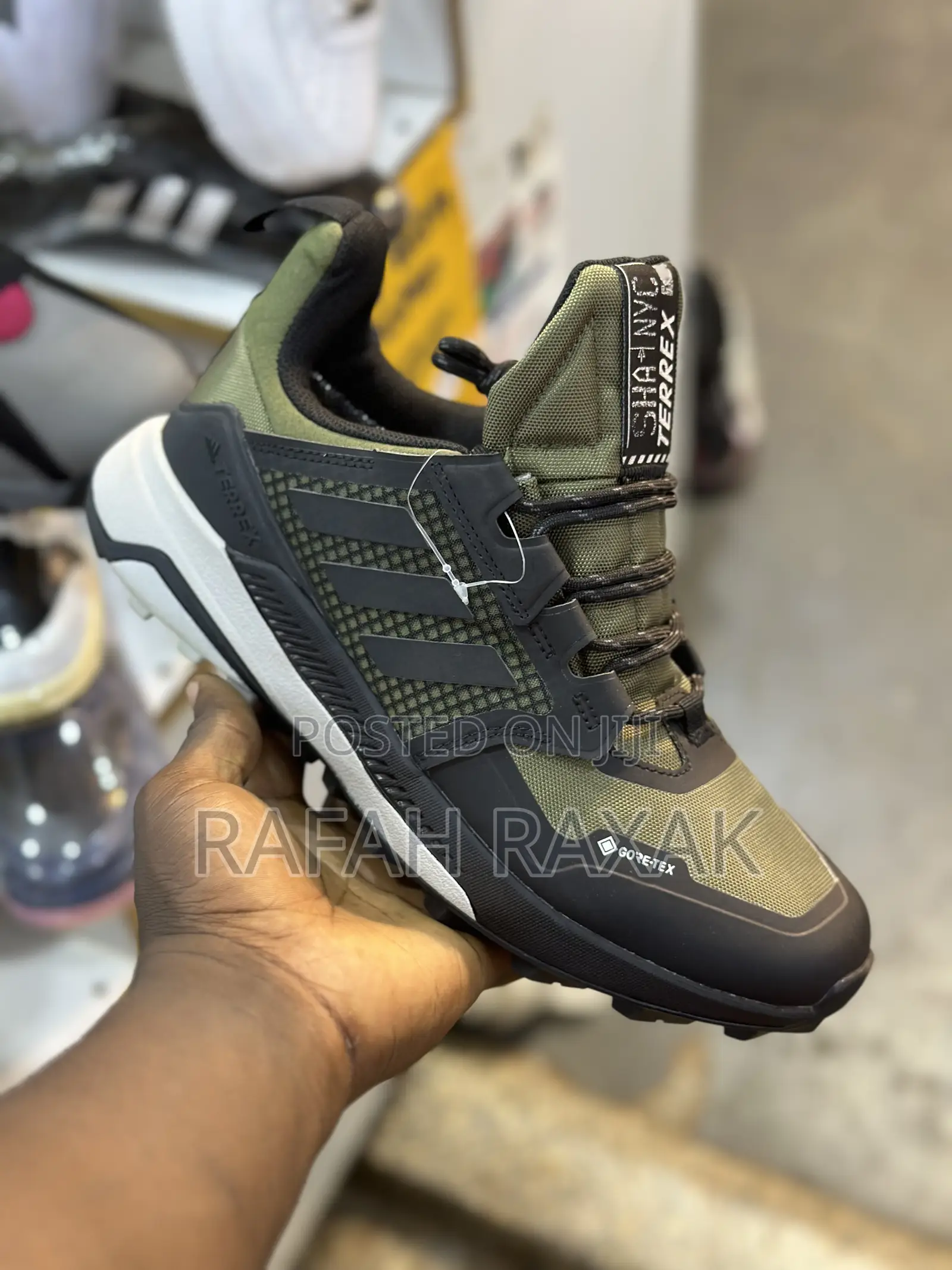 Men’S Classic Green Adidas Terrex Trailmaker GTX Hiking Shoe