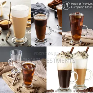 6 Pieces of Irish Coffee Ice Cream Tea Glasses – Colourless