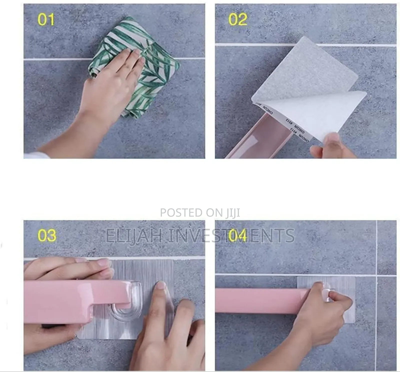 No Drill Kitchen or Bathroom Towel Holder