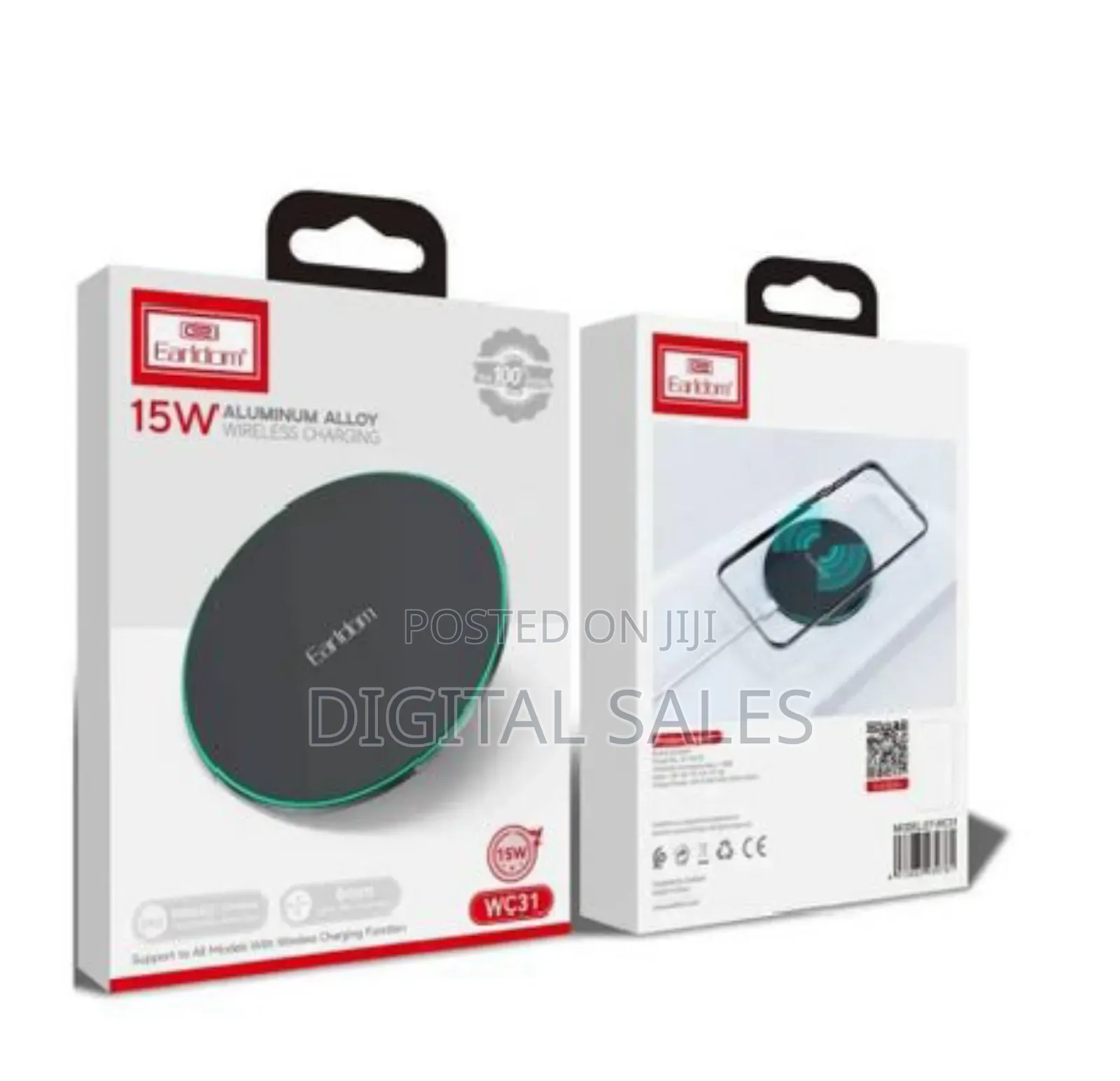 Earldom Wc31 15w Aluminum Alloy Wireless Charging Pad Stand