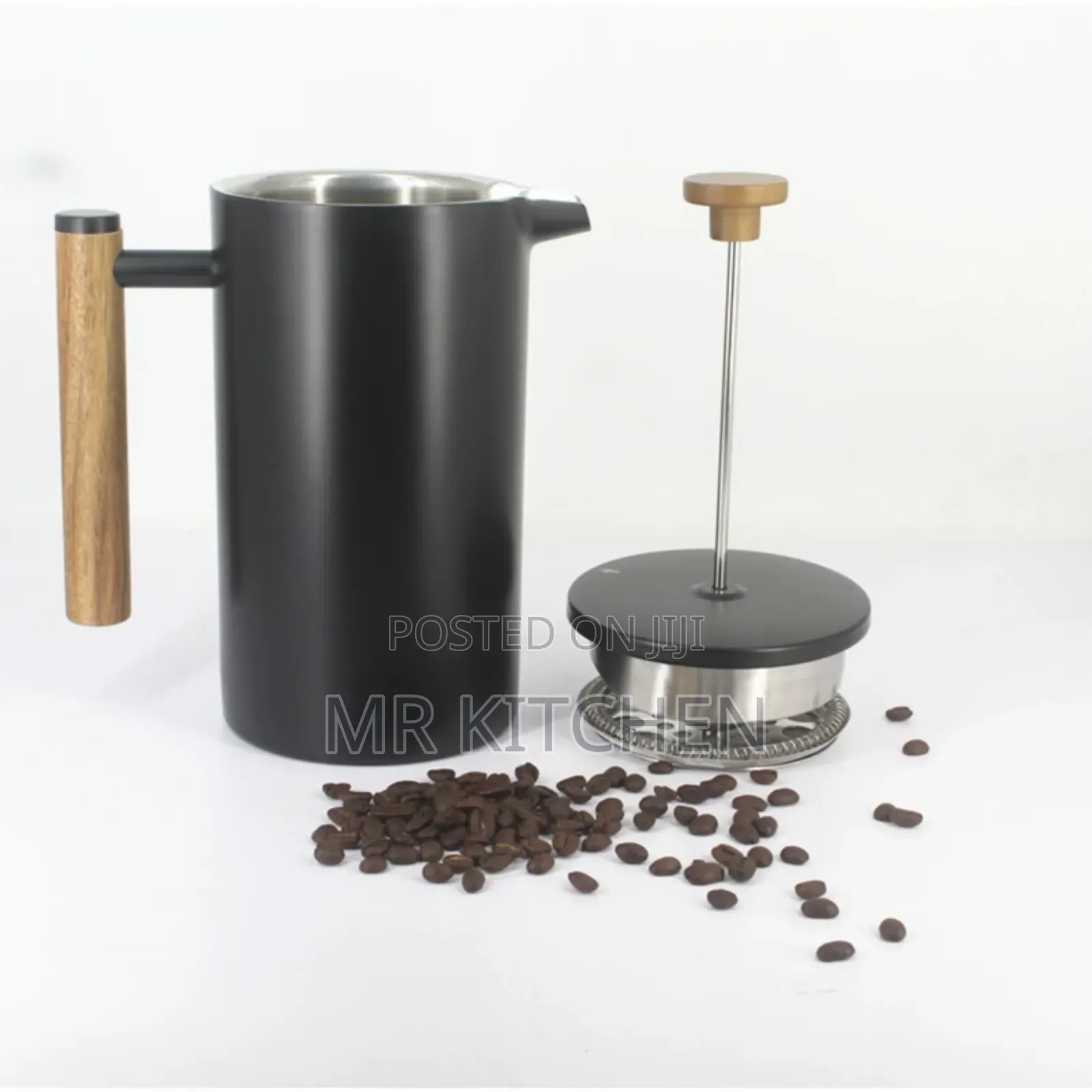 Metallic French Press Coffee Maker