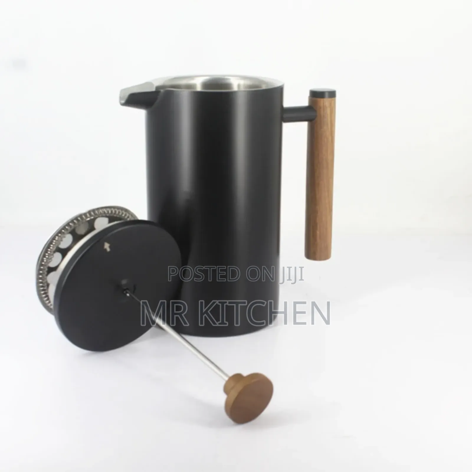 Metallic French Press Coffee Maker