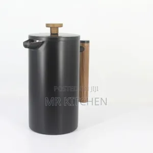 Metallic French Press Coffee Maker